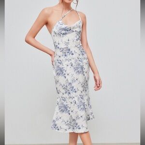 New Cider Blue Floral Dress XXS